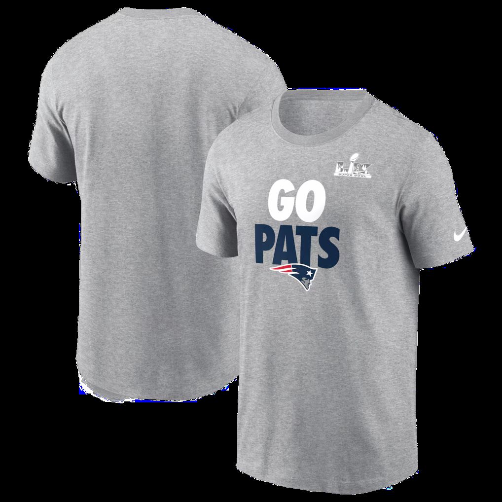 Men 2026 NFL New England Patriots T-shirt grey 011->nfl t-shirts->Sports Accessory
